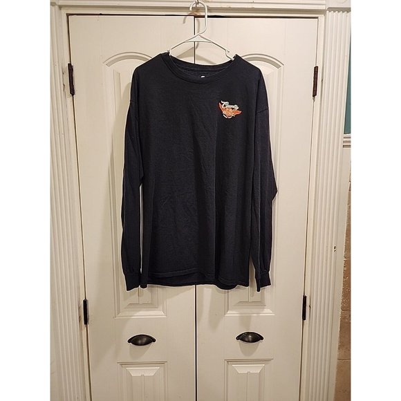 C2B Men Size XL 2-SIDE PRINT T-Shirt Country To The Bone Motorcycle Angle Wings - Picture 4 of 10